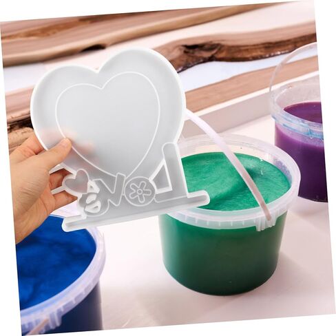 1set Heart Photo Frame Silicone Mold Kit Flexible Casting Molds for Unique Picture Frames Easy to Use Craft Supplies for Enthusiasts in Saudi Arabia
