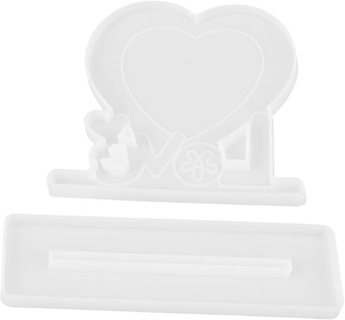 Uonlytech 1set Silicone Casting Mold for Heart-Shaped Photo Frame Craft Mould for Picture Display Flexible and Silicone Material for Showers Birthdays and Creative Projects in Saudi Arabia