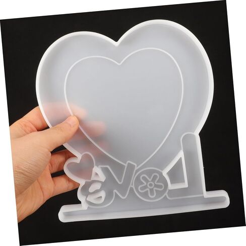 Uonlytech 1set Silicone Casting Mold for Heart-Shaped Photo Frame Craft Mould for Picture Display Flexible and Silicone Material for Showers Birthdays and Creative Projects in Saudi Arabia
