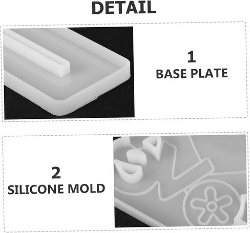 Uonlytech 1set Silicone Casting Mold for Heart-Shaped Photo Frame Craft Mould for Picture Display Flexible and Silicone Material for Showers Birthdays and Creative Projects in Saudi Arabia