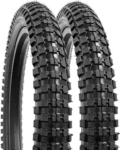 YunSCM 18" Bike Tires 18x2.40/64-355 60TPI and 18" Bike Tubes Schrader Valve with 2 Rim Strips Compatible with Mountain/Off Road Bike 18 x 2.35 18 x 2.4 Bike Tires and Tubes (Y-1114) in Saudi Arabia
