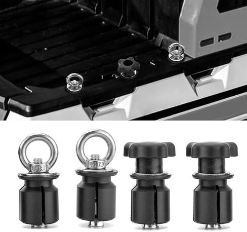 8 قطع ATV UTV مجموعة مرساة ربط للأسفل، دبوس توسيع، مرساة سرير للقفل والركوب من الفولاذ المقاوم للصدأ متوافق مع Polaris Ranger General 1000 XP مع فتحة 1-7/16 بوصة in Kuwait