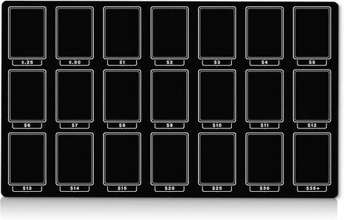 Playmat لتسعير بطاقة TCG | حصيرة بيع MTG | منظم كشك بائع بطاقة TCG | ملحقات متجر الألعاب | فرز المجمع | 7 ألوان متاحة (أسود) in Kuwait