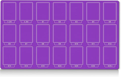 Playmat لتسعير بطاقة TCG | حصيرة بيع MTG | منظم كشك بائع بطاقة TCG | ملحقات متجر الألعاب | فرز المجمع | 7 ألوان متاحة (أسود) in Kuwait