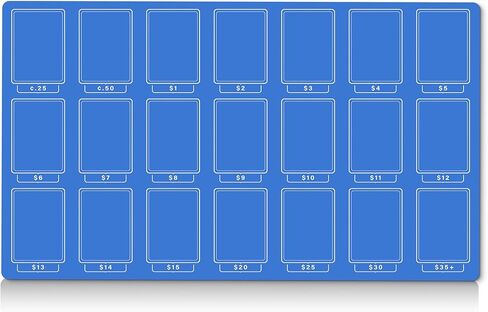 Playmat لتسعير بطاقة TCG | حصيرة بيع MTG | منظم كشك بائع بطاقة TCG | ملحقات متجر الألعاب | فرز المجمع | 7 ألوان متاحة (أسود) in Kuwait