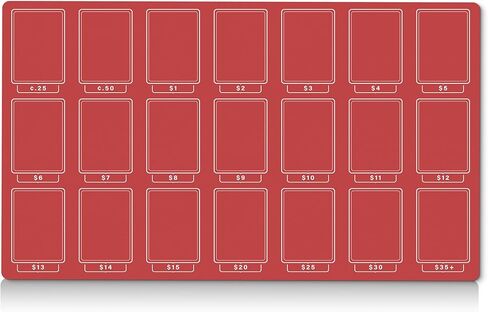 Playmat لتسعير بطاقة TCG | حصيرة بيع MTG | منظم كشك بائع بطاقة TCG | ملحقات متجر الألعاب | فرز المجمع | 7 ألوان متاحة (أسود) in Kuwait