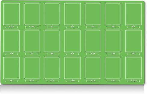 Playmat لتسعير بطاقة TCG | حصيرة بيع MTG | منظم كشك بائع بطاقة TCG | ملحقات متجر الألعاب | فرز المجمع | 7 ألوان متاحة (أسود) in Kuwait