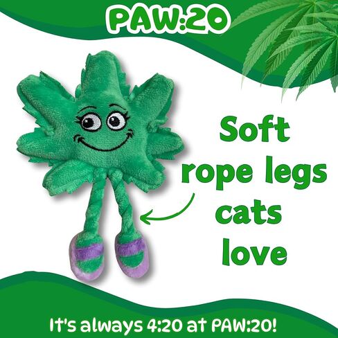 PAW:20 Lil' Mary Jane | Funny Cat Toy | Cool Plush Catnip Toy | Fun Novelty Gift | Play and Funny Photos | Shelf Sitter in Kuwait