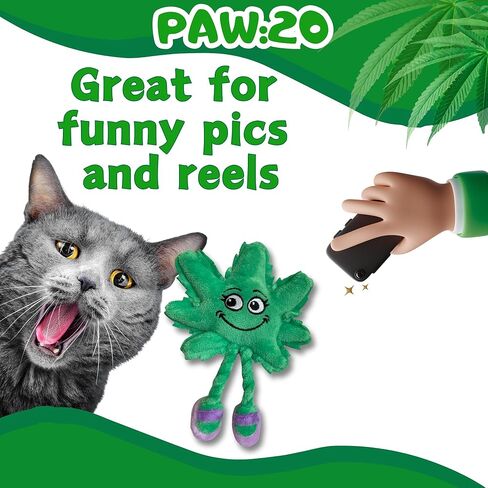 PAW:20 Lil' Mary Jane | Funny Cat Toy | Cool Plush Catnip Toy | Fun Novelty Gift | Play and Funny Photos | Shelf Sitter in Kuwait