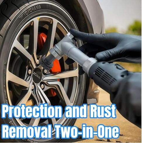 Wheel Hub Cleaning Tool Kit, Professional Brake Hub & Wheel Stud Cleaner with 8 Grinding Heads, Rust Removal & Resurfacing Kit for Car, Truck and SUV Maintenance, Fits Power Drill in Saudi Arabia