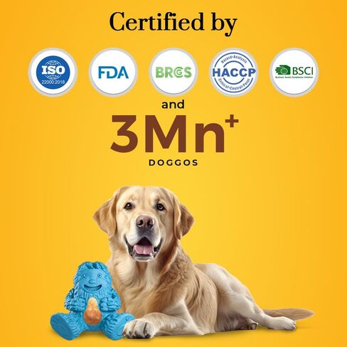 Dogsee Play Treatoy | Long-Lasting Chew Toy for Dog | Fun & Safe Playtime | Puffy Nugget Treat | Helps in Cleaning Teeth, Fight Plaque, Tartar and Keeps Breath Fresh - Green in Kuwait