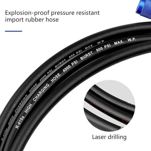 HVAC Manifolds Gauges Hose Set Refrigerants Charging Hoses With Valves Tension Hose For R134A R410A R22 High Pressure Resistance in Saudi Arabia