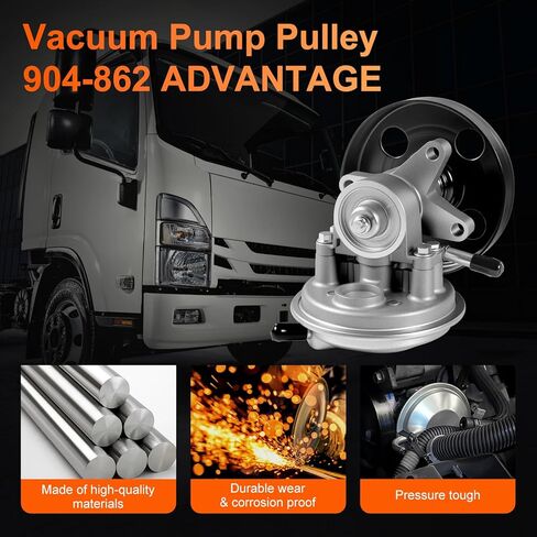 Isuzu Vacuum Pump 8975481860 for Isuzu NPR NQR N-Series I-Series Gas Engines Trucks 2020.5 2021 2022 2023, Replaces Part# 290KT00030 97780770 97548186 Updated Belt-Driven Vacuum Pumps in Saudi Arabia