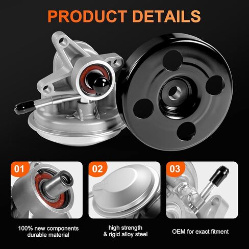 Isuzu Vacuum Pump 8975481860 for Isuzu NPR NQR N-Series I-Series Gas Engines Trucks 2020.5 2021 2022 2023, Replaces Part# 290KT00030 97780770 97548186 Updated Belt-Driven Vacuum Pumps in Saudi Arabia