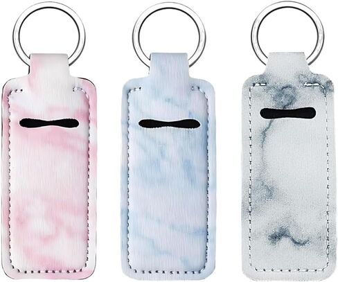 3PCS Chapstick Holder Car Keychain, Key Fob Holder with Clip, Keychains for Women, Universal Car Key Accessories (Style3) in Saudi Arabia