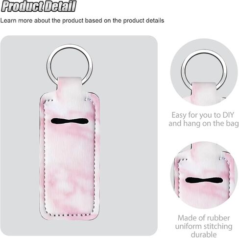 3PCS Chapstick Holder Car Keychain, Key Fob Holder with Clip, Keychains for Women, Universal Car Key Accessories (Style3) in Saudi Arabia