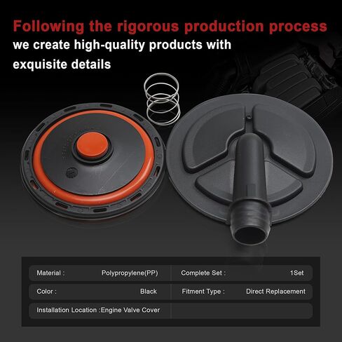 03G103469 03G103469R محرك PCV طقم تصليح غطاء الصمام متوافق مع أودي A3 VW جولف جيتا باسات توران سيات سكودا ميتسوبيشي in Saudi Arabia
