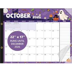 Desk Calendar 2025-2026 , Large 22x17 Desk Pad Calendar from Oct 2025 to Dec 2026, Academic Planner with Cute Monthly Cartoon Themes, Waterproof Cover & Corner Protectors for Home, Office, School in Saudi Arabia