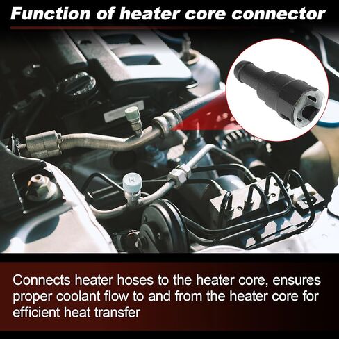 HVAC Heater Hose Connector for Ford Excursion Expedition F150 F250 F350 E150 E250 E350 Econoline Super Duty for Ranger for Lincoln 3/4" Tube & 5/8" Heater Hose 800-404/E69Z18D434B in Saudi Arabia