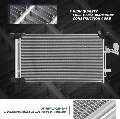 Auto Dynasty Air Conditioning A/C Condenser Compatible with 2021 2022 2023 2024 Nissan Altima, Aluminum AC Condenser Replacement DPI 30213, NI3030187 in Saudi Arabia