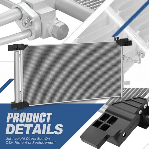 Auto Dynasty Air Conditioning A/C Condenser Compatible with 2021 2022 2023 2024 Nissan Altima, Aluminum AC Condenser Replacement DPI 30213, NI3030187 in Saudi Arabia