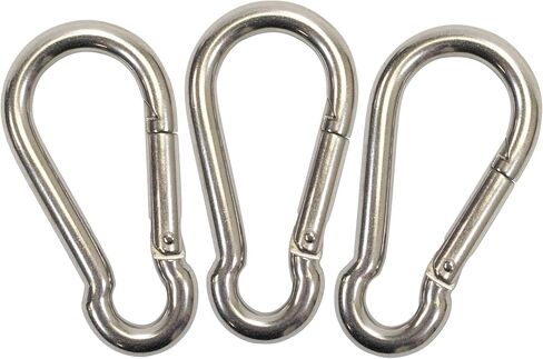 Scuba Choice Boat Clip Stainless Steel Safety Spring Hook Carabiner, 3 1/8-Inch in Kuwait