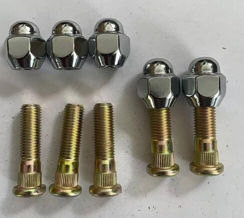 5PCS Serrated Wheel Studs 52755-2G000 with Lug Nuts Replacement for 2006-2024 Hyundai Accent 17-24 Elantra 2008+ Kia Sportage Spectra K5 EV6 in Saudi Arabia