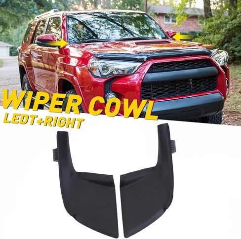 1 Pair Windshield Wiper Cowl Side Cover Trim Compatible for Toyota 4 Runner 2010-2023, 53867-35020 53866-35030 Fender to Cowl Hood Side Seal Extension Trim Panel in Saudi Arabia