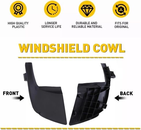 1 Pair Windshield Wiper Cowl Side Cover Trim Compatible for Toyota 4 Runner 2010-2023, 53867-35020 53866-35030 Fender to Cowl Hood Side Seal Extension Trim Panel in Saudi Arabia