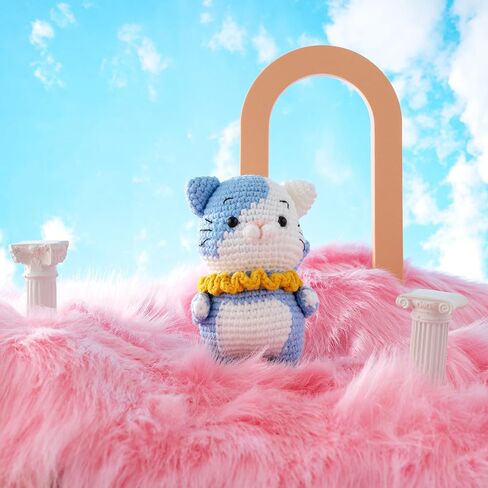 PUFLS Penguin Crochet Kit for Beginners Kids, Beginner Crochet Kit for Adults and Kids with Video Tutorials, Crochet Kits with Mini Crochet Animals, Knitting Kit for Beginners and Cute Crocheting Kit in Saudi Arabia