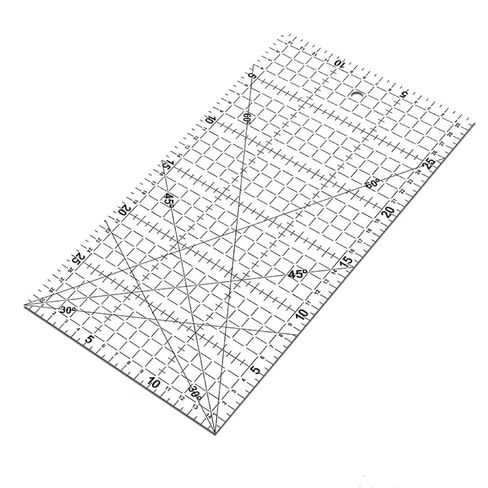Quilting Ruler Acrylic Quilters' Ruler for Easy Precision Cutting Fabric Paper, 6" x 12" for Quilting, Sewing & Crafts Template in Saudi Arabia