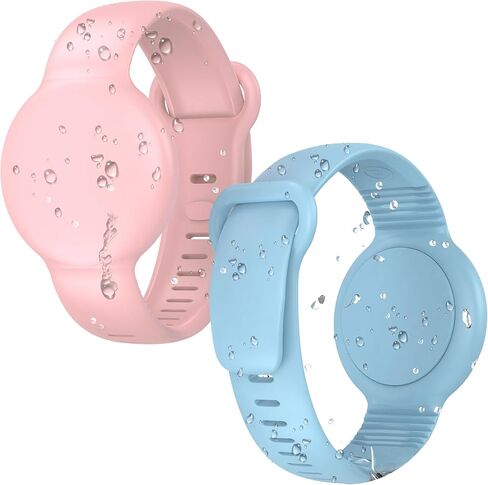 HATALKIN Compatible with AirTag Dog Collar Holder Waterproof Air Tag Holder Silicone Cat Collar in Kuwait