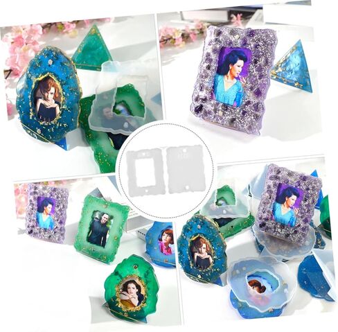 LIFKOME 1pc Premium Silicone Photo Frame Mold for Crafts Flexible Epoxy Mold for Creating Geometric Picture Frames Reusable for Art and Embellishments in Saudi Arabia