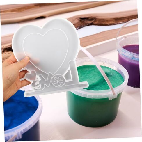 Artibetter 1set Love Heart Photo Frame Silicone Mould Casting Mold for Creative Crafts Flexible and Silicone Molds for Home Decor and Picture Frames in Saudi Arabia