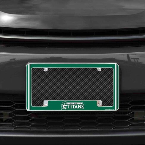 Rico Industries NCAA Howard Bison Primary 12" x 6" Chrome All Over Automotive License Plate Frame for Car/Truck/SUV in Saudi Arabia