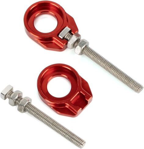 PSLER 2pcs Chain Tensioner Adjuster -CNC Rear Axle Blocks Chain Adjuster for Precise Alignment and Smooth Riding, Compatible with CRF50F CRF100F CRF110F XR50R XR100 Dirt Bike Replace 95014-10010 in Saudi Arabia