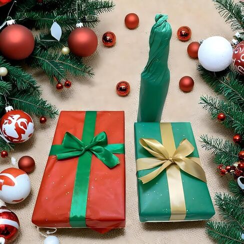 GOHOY 100 Sheets Christmas Glitter Tissue Paper -20x14 Inch, Sparkling Red Green Wrap Tissue Paper for Gift Bags,Christmas Party Decor,Packaging,Crafts Treats in Saudi Arabia