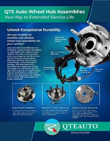 PM Auto Pair of 2 Rear Wheel Hub Bearing Assembly Fits for 2012-2015 RAM C/V V6 3.6L in Saudi Arabia
