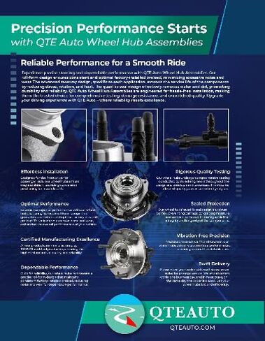 PM Auto Pair of 2 Rear Wheel Hub Bearing Assembly Fits for 2012-2015 RAM C/V V6 3.6L in Saudi Arabia