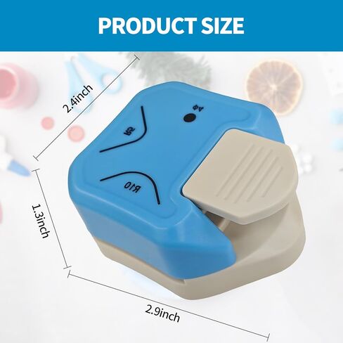 3-in-1 Paper Corner Rounder, Compact and Durable for 5mm、10mm Radiusand and Perforation, Round Corners Cutter Ideal for Card Making,Photo Cutter,Scrapbooking and DIY Projects in Saudi Arabia