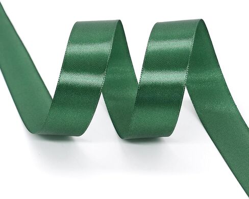 100 Yards Ribbon,1 inch Green Satin Ribbon Perfect for Wedding Decoration, Bouquet Crafts, Sewing Decoration, Handmade Bow, Christmas Decoration and So On in Saudi Arabia