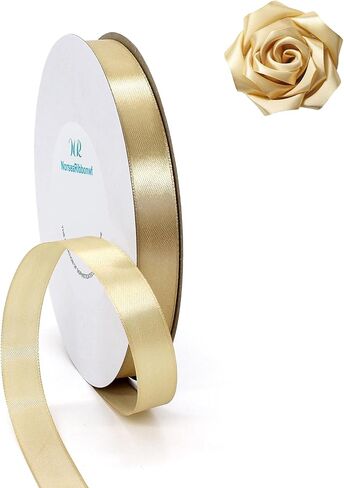 شريط 100 ياردة، شريط ساتان أخضر 1 بوصة مثالي لتزيين الزفاف، وحرف الباقة، وتزيين الخياطة، والقوس المصنوع يدويًا، وديكور عيد الميلاد وما إلى ذلك in Kuwait