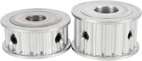 Aluminum Pulley XL18T Trapezoidal Tooth Bore 5/6/6.35/7/8-/16mm Width 10mm 1Pcs(10x3x1.4 mm) in Saudi Arabia