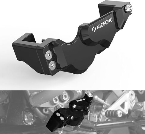 NICECNC Motorcycle Side Stand Switch Guard Protective shield Compatible with BMW R1250GS Adventure 2019-2024, R1200GS Adventure 2013-2018, R1200GS Accessories, R1250GS Accessories, Aluminum, Black in Saudi Arabia