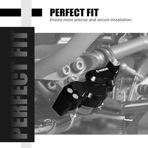 NICECNC Motorcycle Side Stand Switch Guard Protective shield Compatible with BMW R1250GS Adventure 2019-2024, R1200GS Adventure 2013-2018, R1200GS Accessories, R1250GS Accessories, Aluminum, Black in Saudi Arabia