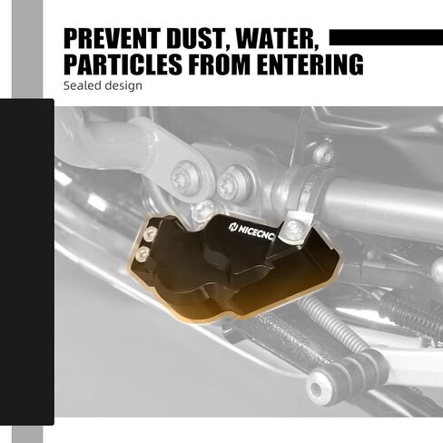 NICECNC Motorcycle Side Stand Switch Guard Protective shield Compatible with BMW R1250GS Adventure 2019-2024, R1200GS Adventure 2013-2018, R1200GS Accessories, R1250GS Accessories, Aluminum, Black in Saudi Arabia