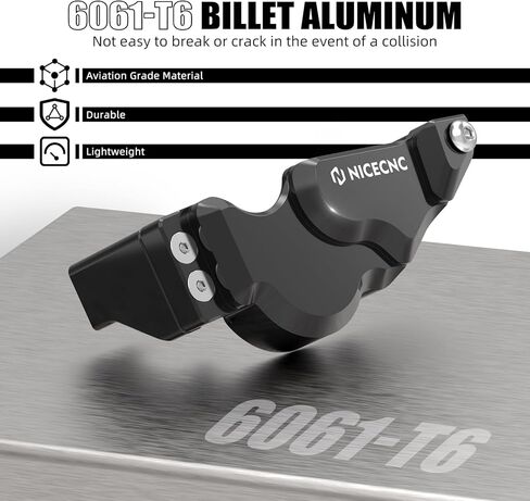 NICECNC Motorcycle Side Stand Switch Guard Protective shield Compatible with BMW R1250GS Adventure 2019-2024, R1200GS Adventure 2013-2018, R1200GS Accessories, R1250GS Accessories, Aluminum, Black in Saudi Arabia