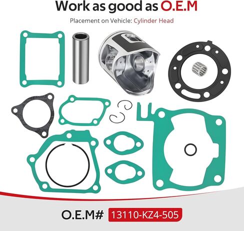 JAVIK Top End Rubuild Kit 54mm الحجم B المكبس لهوندا CR125R 1992-1999 O.E.M # 13110-KZ4-505 in Saudi Arabia