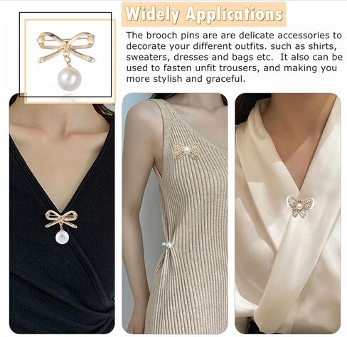 Brooch Pins Safety Pins for Women, 100 PCS Charms for Socks Safety Pin Brooch with Box, Crafts Sweater Shawl Clip Double Gold Waist Pants Extender Fashion Safety Pins (100 PCS) in Saudi Arabia