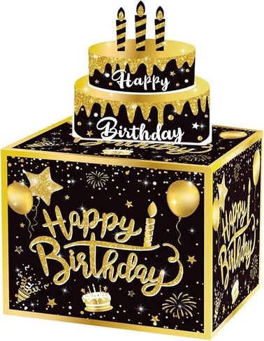 Mivofun Christmas Money Box for Cash Gift Pull, Surprise Gifts Box for Cash, Money Holder with 30Pcs Transparent Bags, Pull Out Xmas Card Funny Party DIY Set(Xmas-Red) in Kuwait